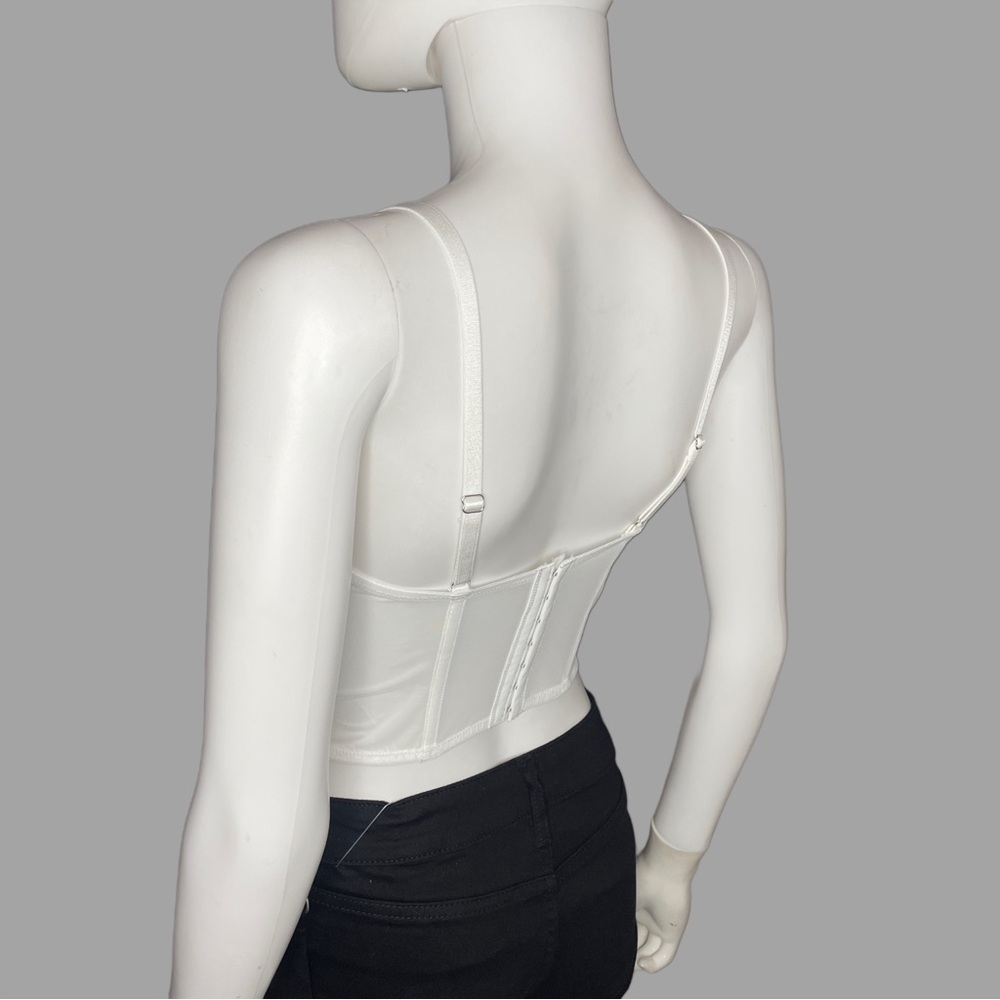 Sheer‎ Lace White Corset Top - Picture 3 of 5